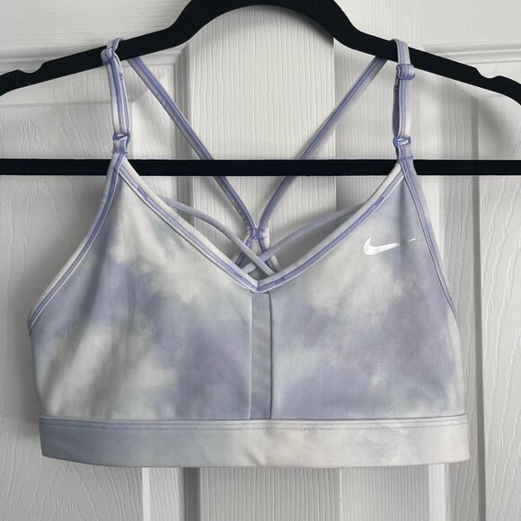 Nike Dri-Fit Sports Bra Mesh Back Size Medium - Picture 1 of 6